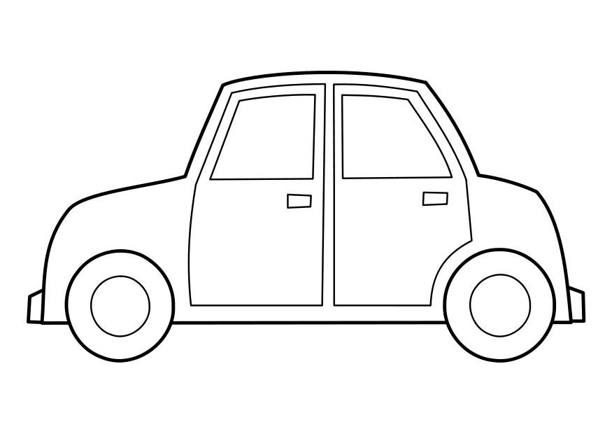auto Kleurplaat auto