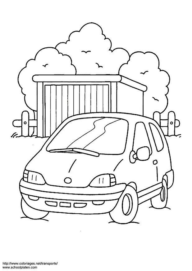 auto Kleurplaat auto