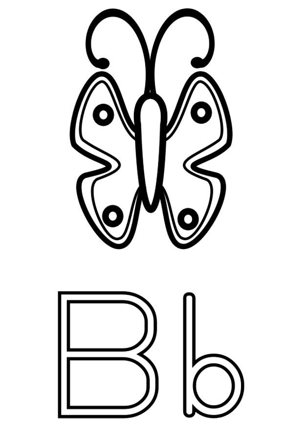 b Kleurplaat b