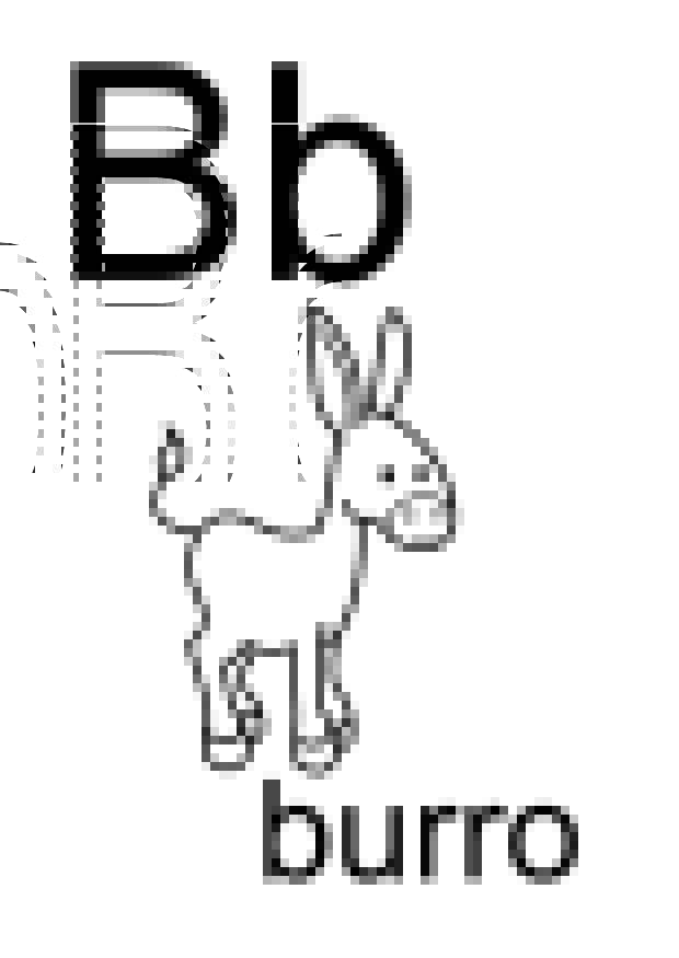 b Kleurplaat b
