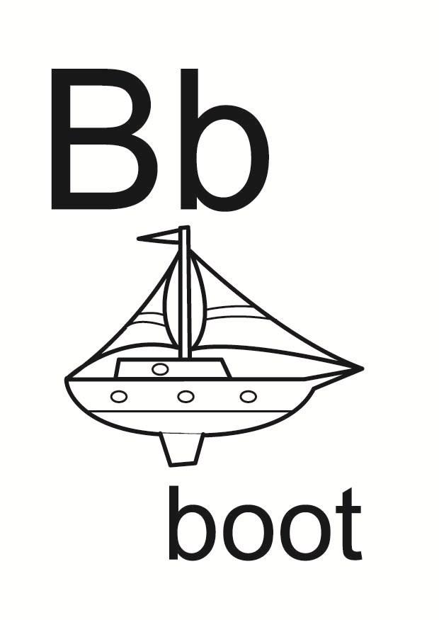 b Kleurplaat b