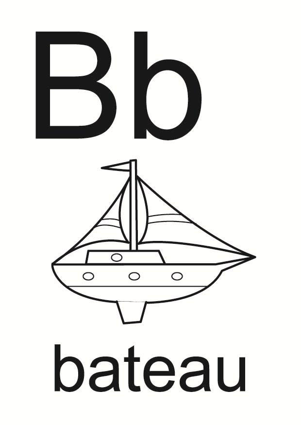 b Kleurplaat b