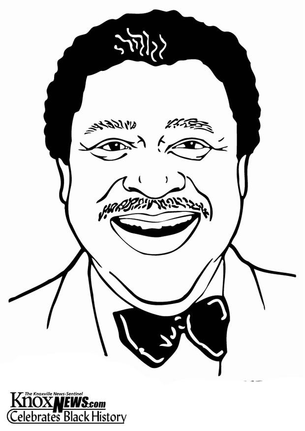 b. b. king Kleurplaat b. b. king