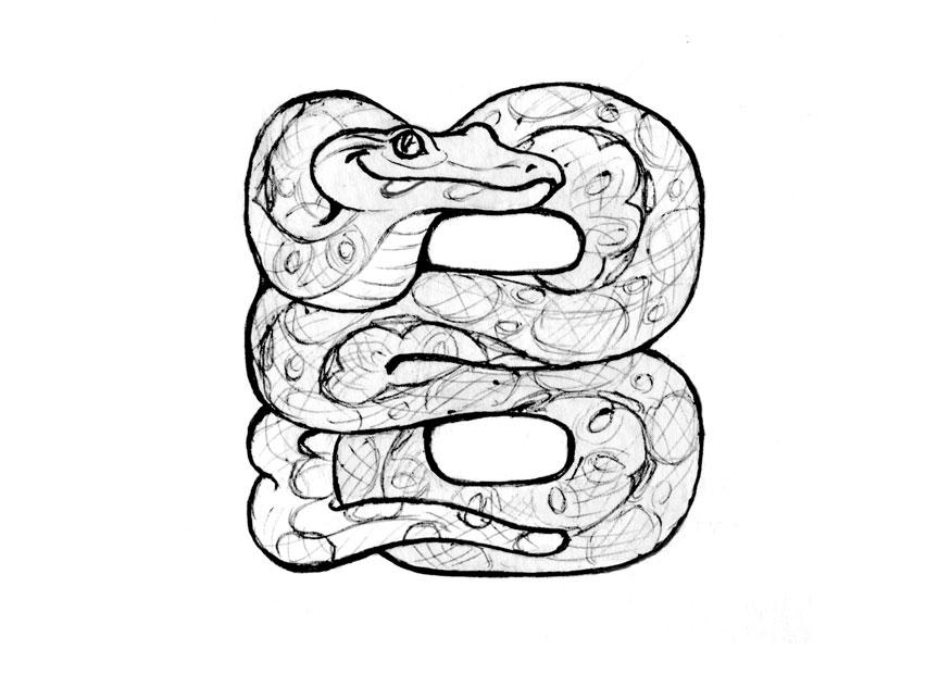 b-boa Kleurplaat b-boa