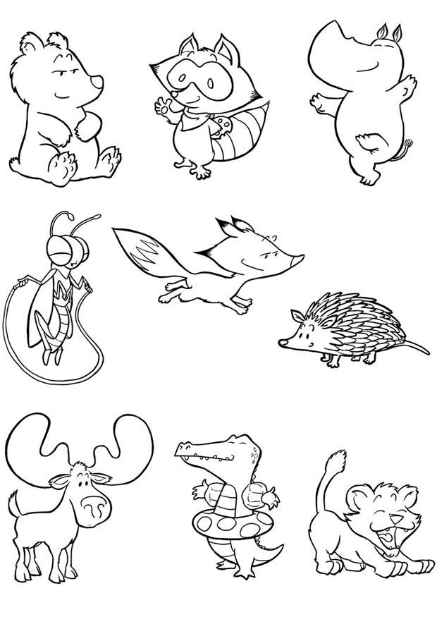 baby dieren Kleurplaat baby dieren