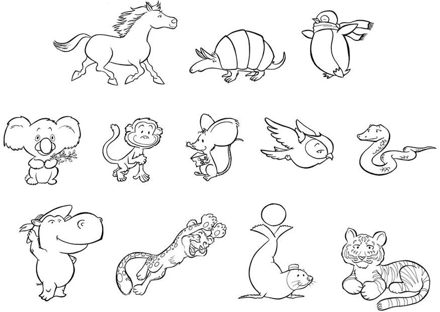 baby dieren Kleurplaat baby dieren