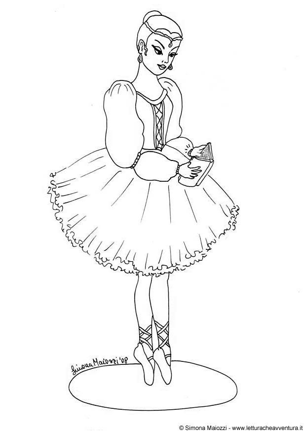 ballerina Kleurplaat ballerina