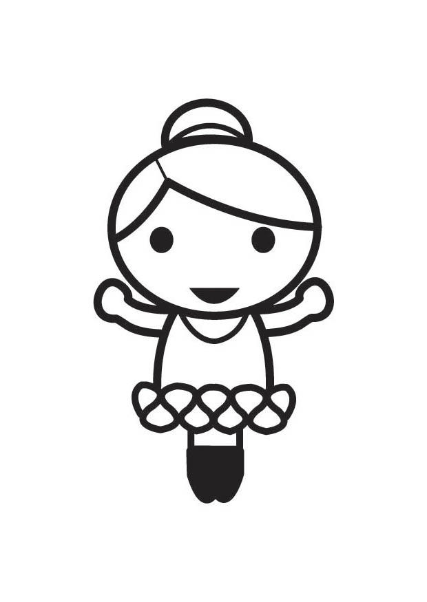 ballerina Kleurplaat ballerina