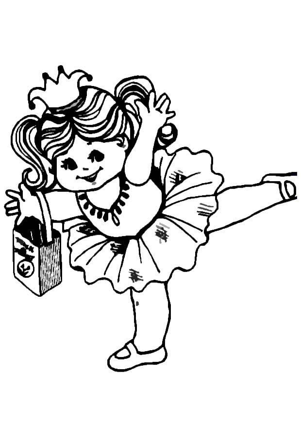ballerina Kleurplaat ballerina