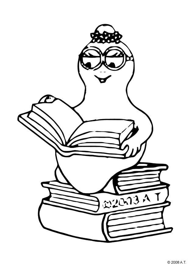 lezen Kleurplaat lezen