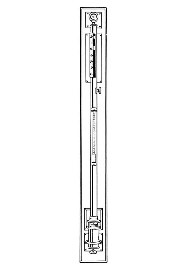 barometer Kleurplaat barometer