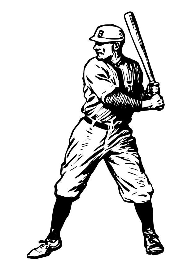baseball Kleurplaat baseball