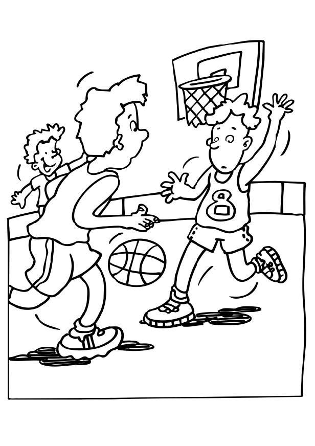 basket Kleurplaat basket