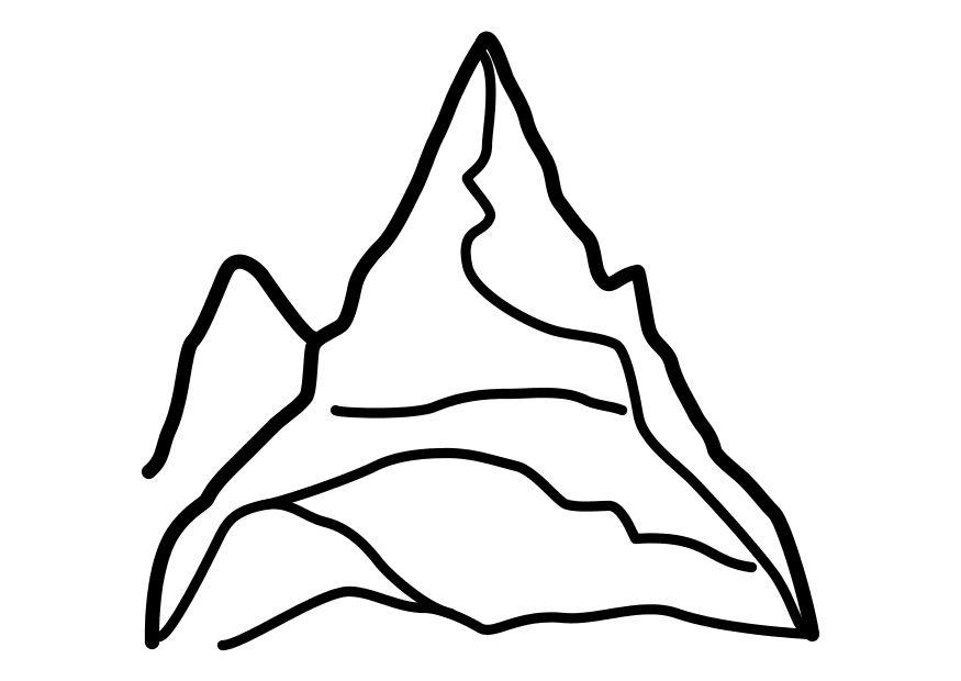 berg Kleurplaat berg