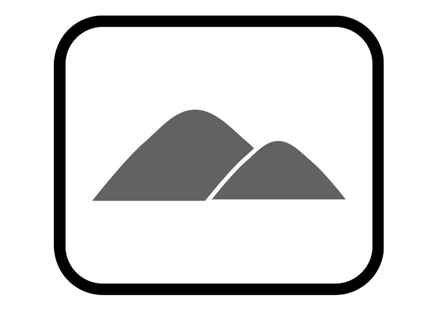 bergen Kleurplaat bergen