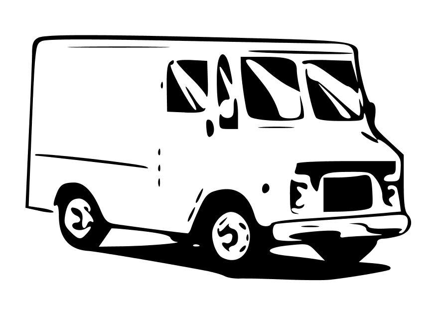bestelwagen Kleurplaat bestelwagen