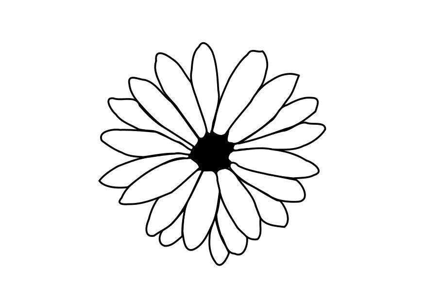 bloem Kleurplaat bloem