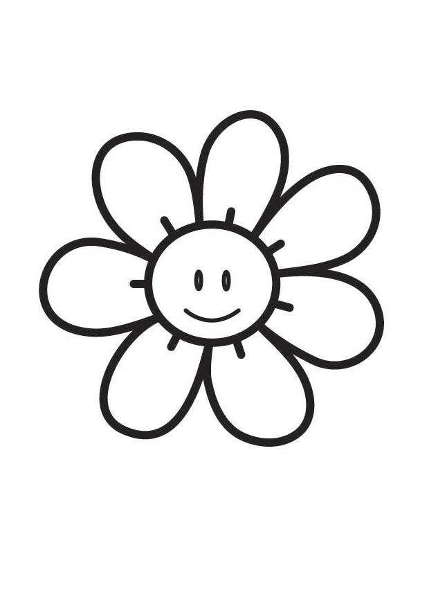 bloem Kleurplaat bloem