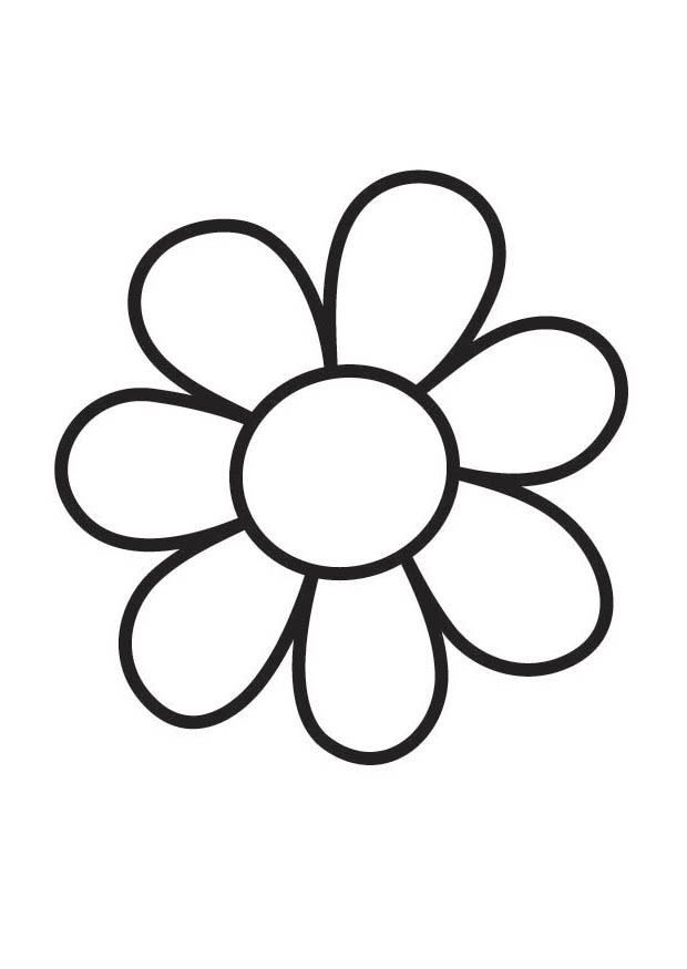 bloem Kleurplaat bloem