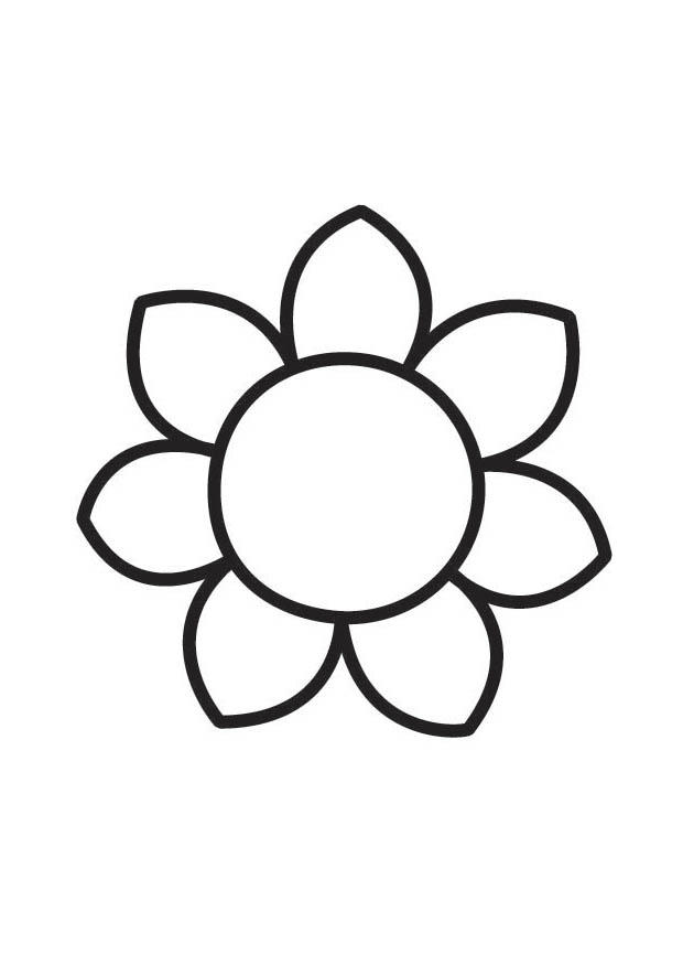 bloem Kleurplaat bloem