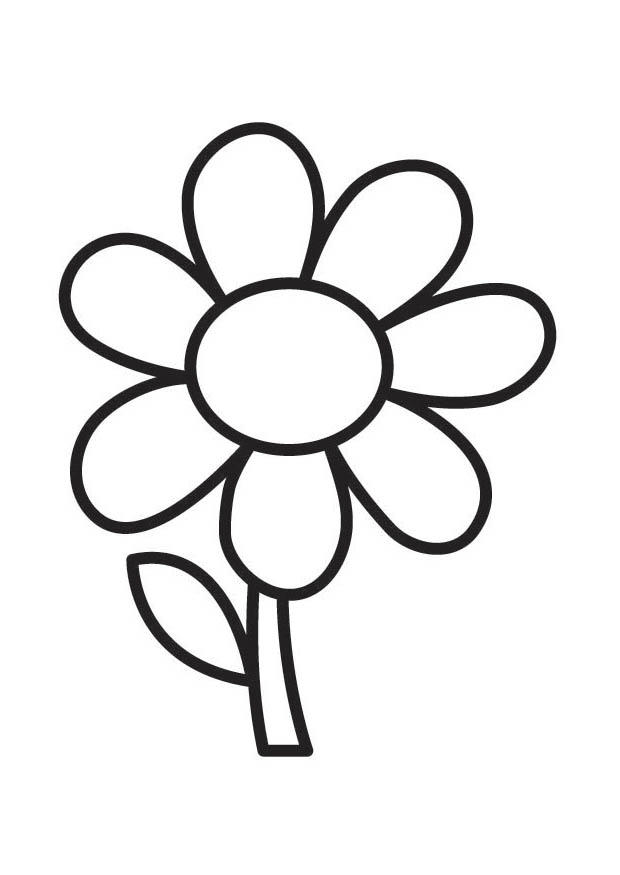 bloem Kleurplaat bloem