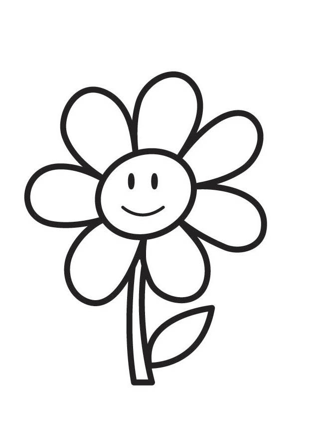 bloem Kleurplaat bloem