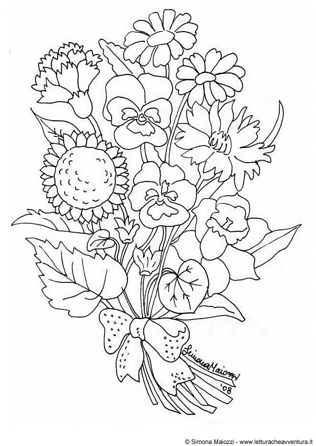 bloemen Kleurplaat bloemen