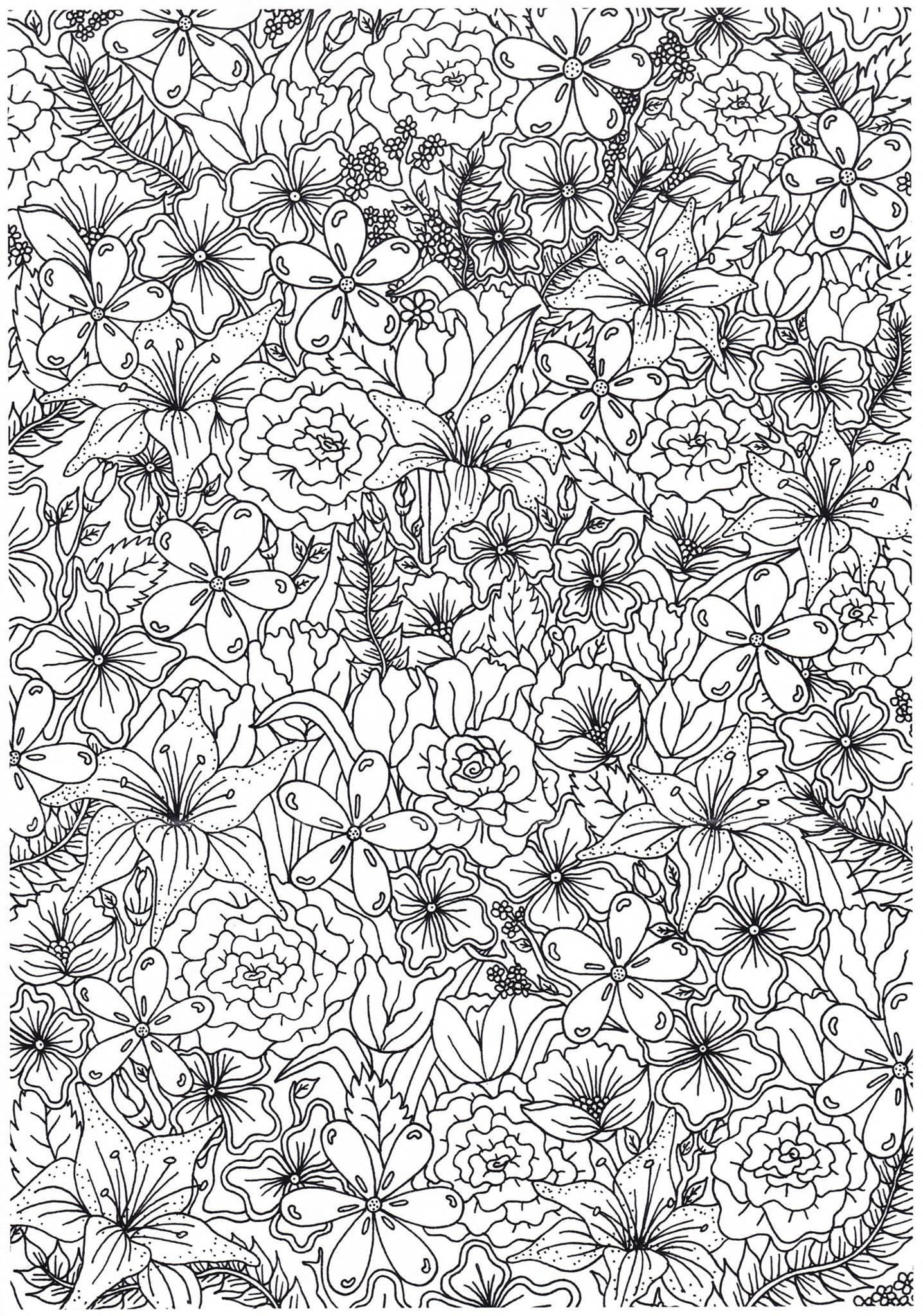 bloemen Kleurplaat bloemen