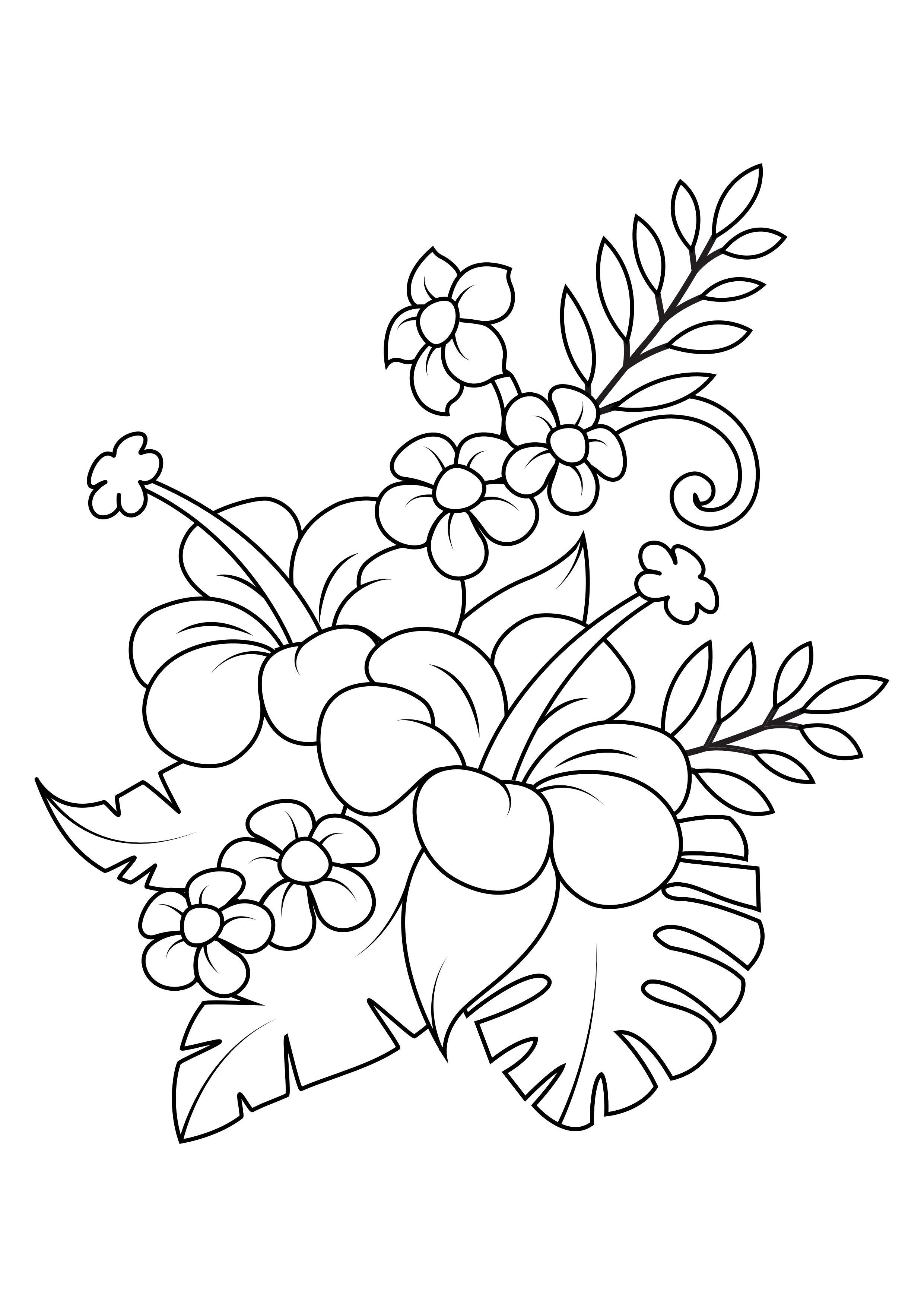bloemen Kleurplaat bloemen