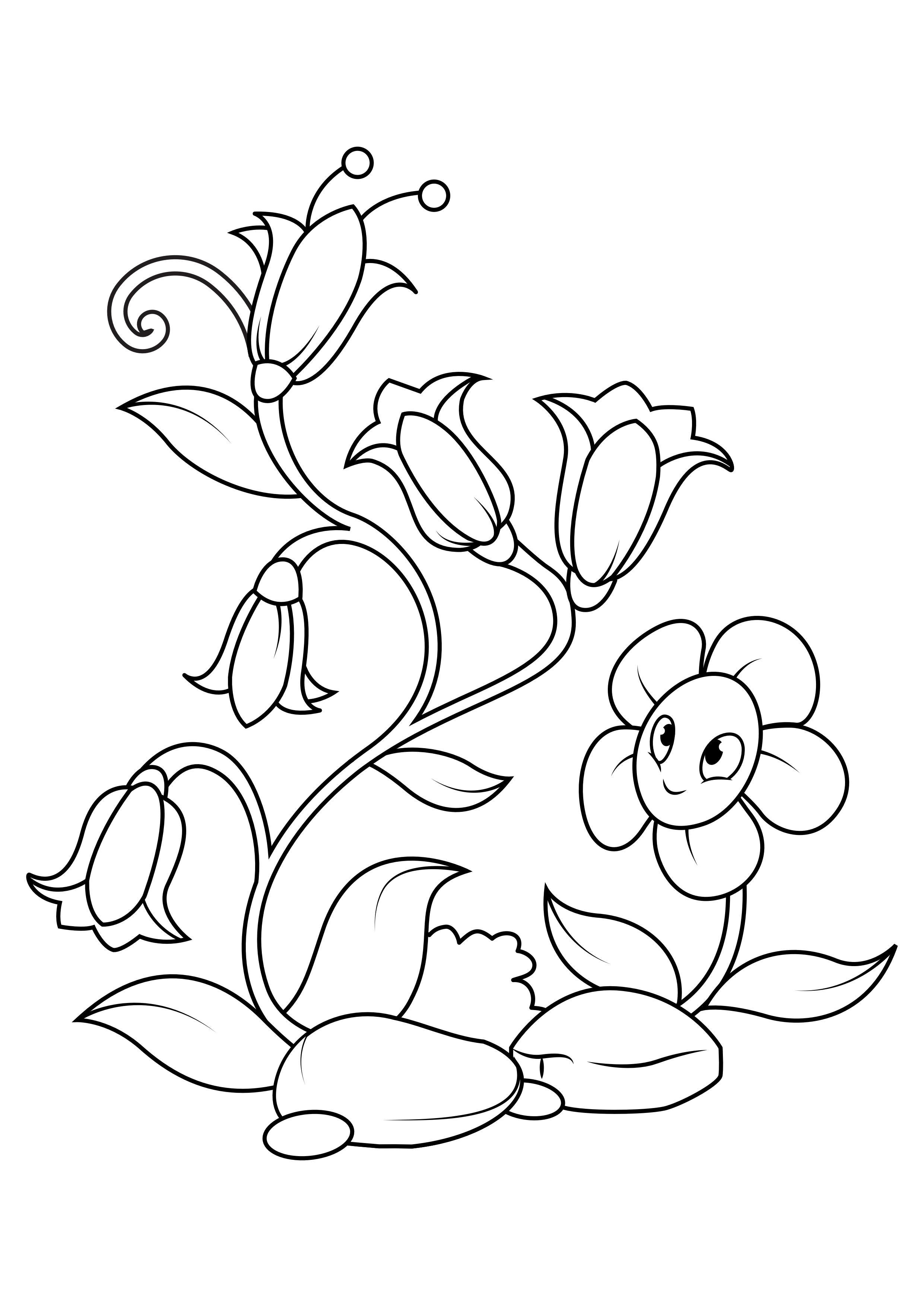 bloemen Kleurplaat bloemen