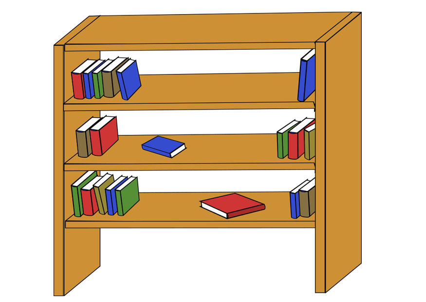 boekenrek Afbeelding boekenrek