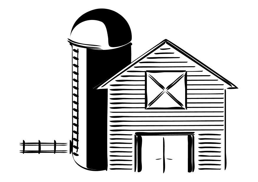 boerderij Kleurplaat boerderij