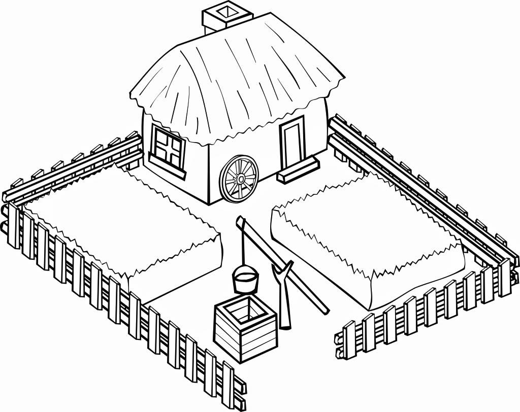 boerderij Kleurplaat boerderij