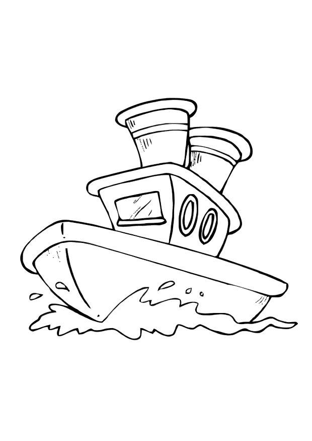 boot Kleurplaat boot