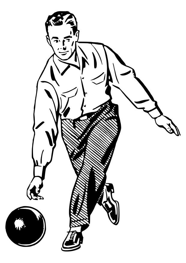 bowlen Kleurplaat bowlen