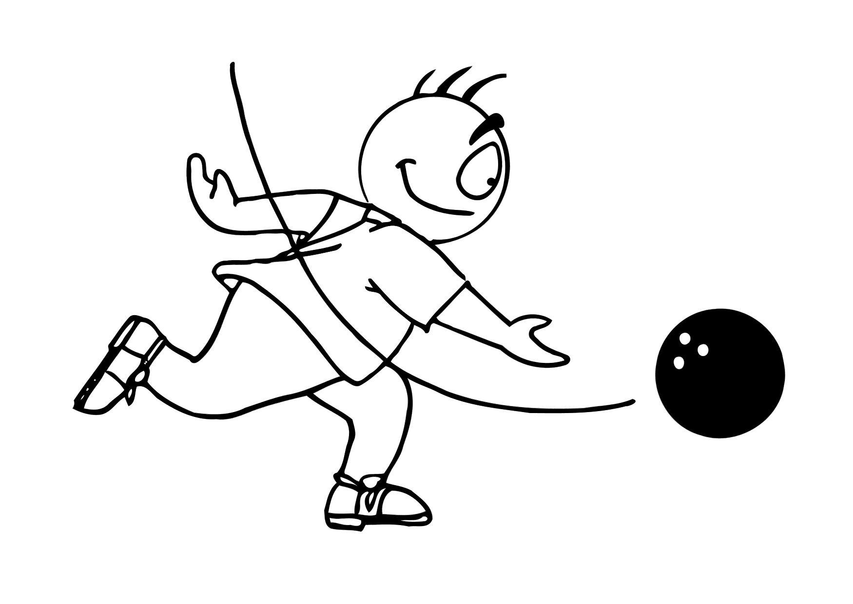 bowling Kleurplaat bowling
