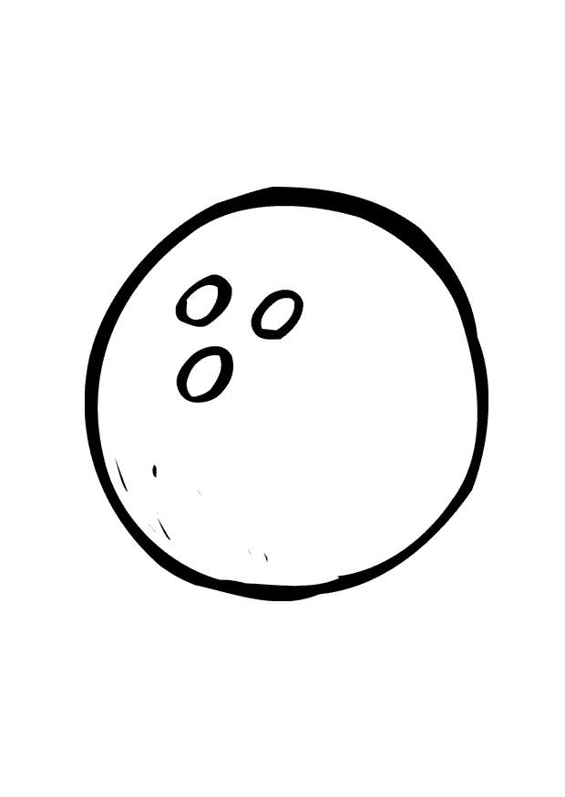 bowlingbal Kleurplaat bowlingbal