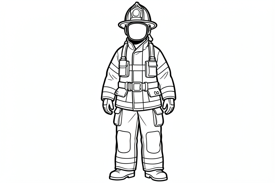 brandweerman Kleurplaat brandweerman