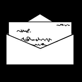 brief Kleurplaat brief