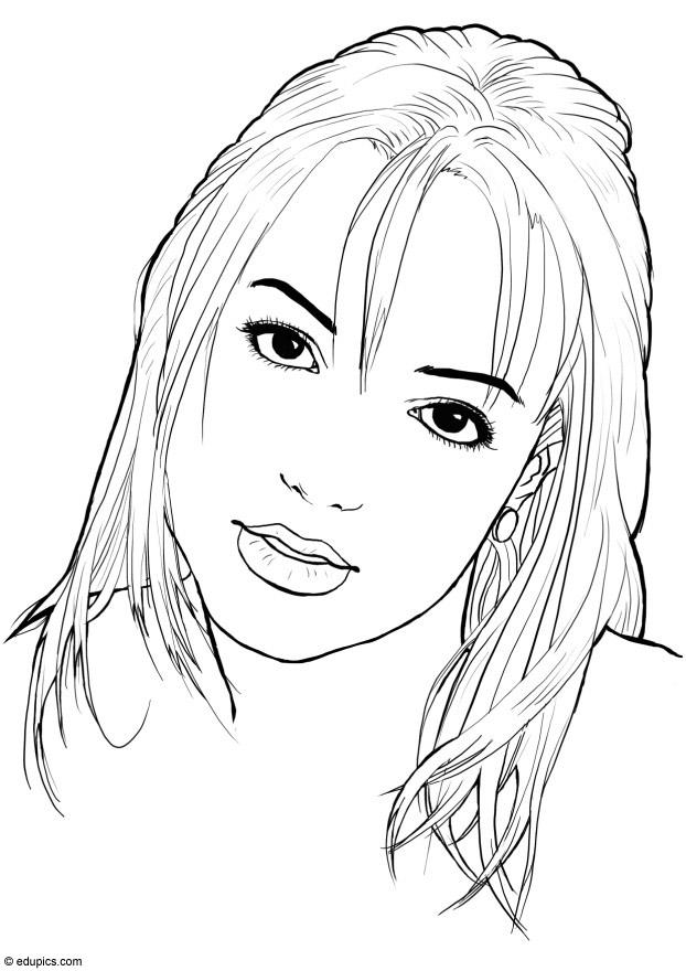 Kleurplaat britney spears