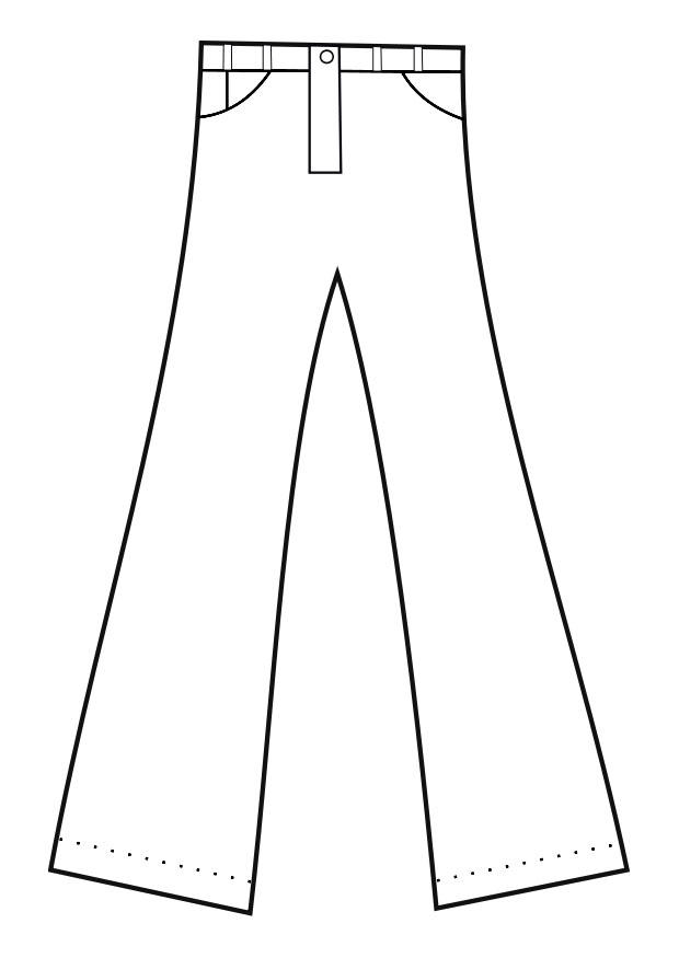 broek Kleurplaat broek