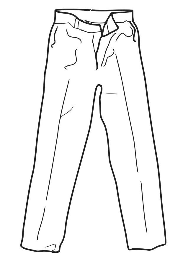 broek Kleurplaat broek