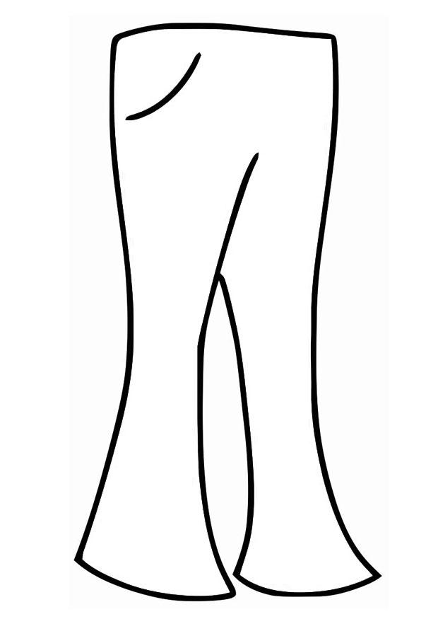 broek Kleurplaat broek