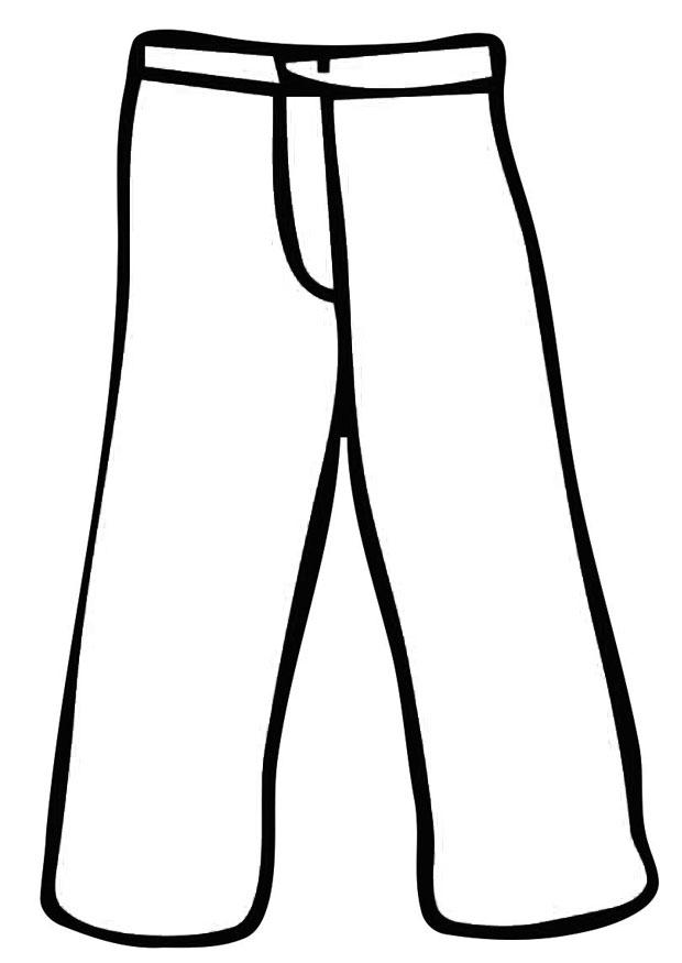 broek Kleurplaat broek
