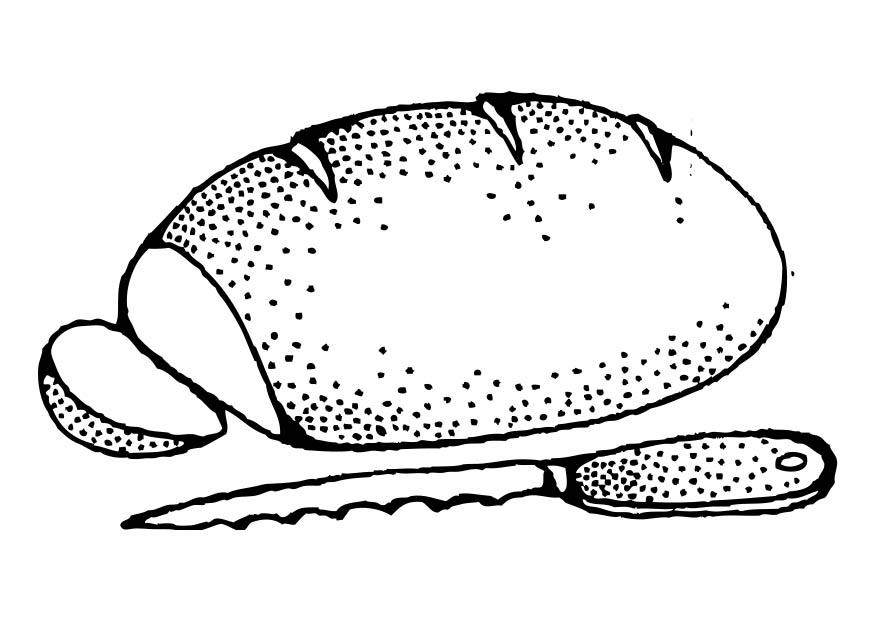 brood Kleurplaat brood