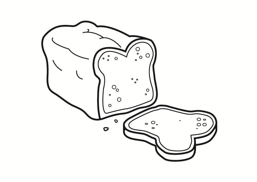 brood Kleurplaat brood