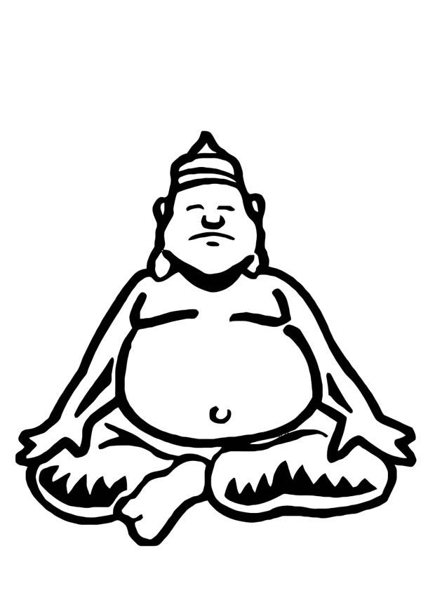 buddha Kleurplaat buddha