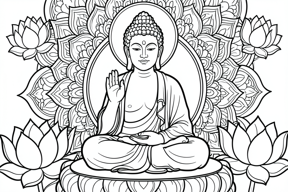 buddha akshobya Kleurplaat buddha akshobya