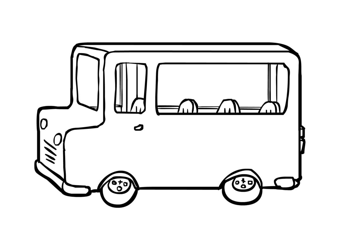bus (2) Kleurplaat bus (2)