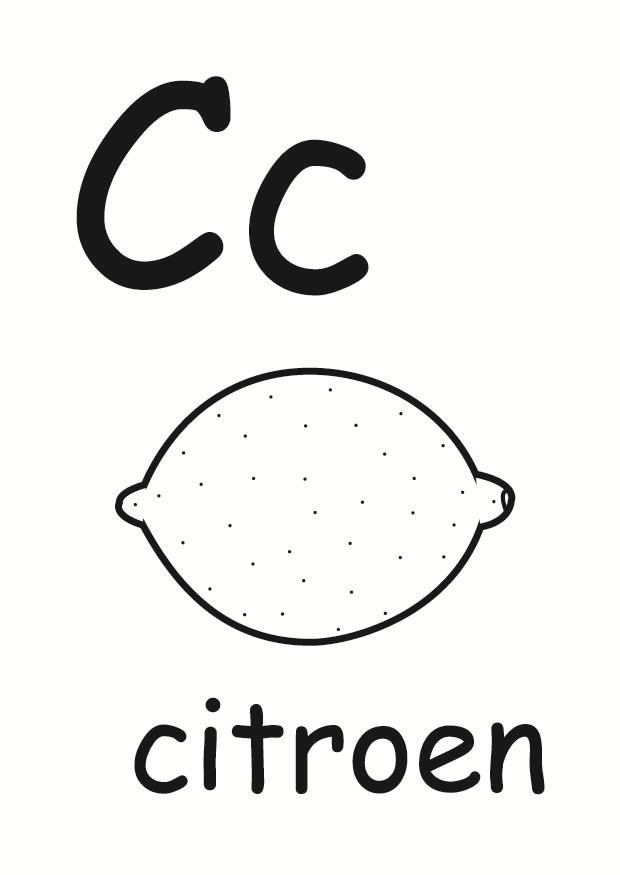 c Kleurplaat c